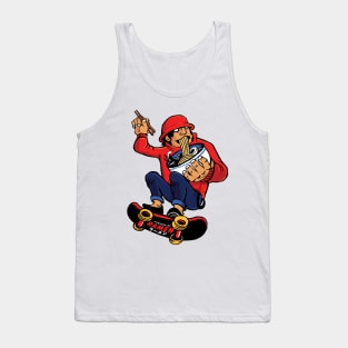 Powered by Ramen - Skateboarder Edition Tank Top